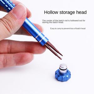 5-in-1 DIY Hex Bit <strong>Screwdriver</strong> Set All-Metal Red Apple Mobile Phone Disassembly Tool Multi-Function WJGJ-0001 9.6cm - Product Image 4