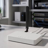 Antenne plate en caoutchouc omnidirectionnelle verticale pour routeur sans fil 4G LTE à gain élevé 9dBi 698-2700MHz avec connecteur SMA