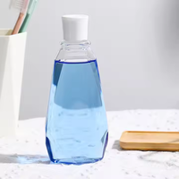 Bouteilles de bain de bouche vides en plastique PET de 315/500 ml, étiquette privée personnalisée, contenants de rinçage dentaire