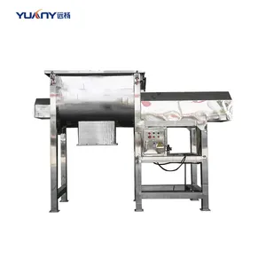 Automatic Industrial Horizontal Ribbon Blender Powder Mixing Paddle Mixer Mixing Blending Machine