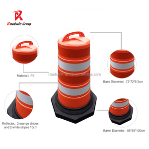 ROADSAFE Barriera Stradale a Tamburo Rossa per il Traffico Sudamericano, Barriera di Sicurezza Arancione Resistente per Recinzione Stradale - Product Image 3