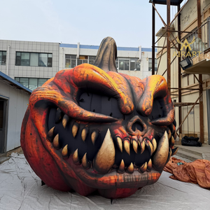 Calabaza Inflable Gigante para Publicidad |   Cerdo silvestre inflable con colmillos como accesorio de Halloween - Product Image 4