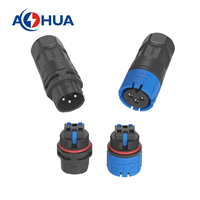 AOHUA Fixation à vis/Verrouillage rapide/Cosse à souder Connecteur de câble d'assemblage mâle femelle 15A 20A Adaptateur IP68 2 ~ 3P Prise étanche