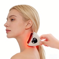 Outil de beauté anti-âge, masseur pour le visage et le cou, rechargeable aux États-Unis, pierre de Bian chauffante, grattoir Gua Sha, masseur facial vibrant
