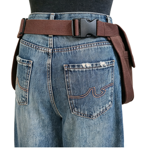 <span class=keywords><strong>Delantal</strong></span> <span class=keywords><strong>de</strong></span> Lona Encerada Color Café, Duradero y Moderno, con Múltiples Bolsillos, Diseño Corto, Uniforme <span class=keywords><strong>de</strong></span> Trabajo para Floristería y Panadería - Product Image 6