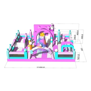 Château gonflable personnalisable pour l'extérieur, structure gonflable pour parc d'attractions, parc à thème, aire <span class=keywords><strong>de</strong></span> jeux gonflable pour enfants - Product Image 4
