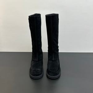 <span class=keywords><strong>Bottes</strong></span> pour femmes de haute qualité, tendance et à la mode, plates, avec protection haute de la jambe, dessus en daim, tube de botte non contraint, marque CC - Product Image 3