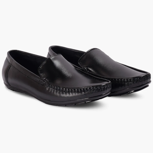 Zapatos mocasines de cuero genuino negro, flexibles, suaves y cómodos para hombre, calzado informal para oficina, diseño clásico y elegante - Product Image 5
