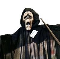 Épouvantail répulsif pour oiseaux effrayer les oiseaux crier animé Halloween squelette utiliser champ verger