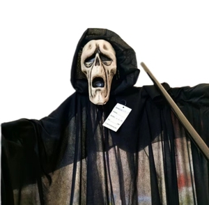 <strong>Bird</strong> Repellent Scarecrow <strong>Scare</strong> <strong>Birds</strong> Scream Animated Halloween Skeleton Use Field Orchard