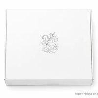 Boîte d'expédition en carton ondulé avec fermeture éclair, logo personnalisé imprimé, boîte d'emballage pour vêtements en papier kraft robuste, boîte cadeau avec bande de déchirement facile