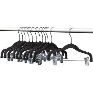 Bebé flocado <span class=keywords><strong>perchas</strong></span> con Clips de metal ropa de bebé <span class=keywords><strong>perchas</strong></span> Ultra delgado antideslizante niños <span class=keywords><strong>perchas</strong></span> - Product Image 1