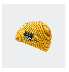 Hat male autumn and winter bowler hat leather Korean version fashion woolen dome knitted yuppie hip-hop hot - Product Image 4