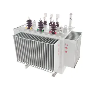 알루미늄 구리 권선 80kva 100kva 125kva 6.6kV/10kV/11kV 3 상 오일 충전 변압기