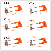 Support de fixation à ressort personnalisé pour profil MERLUZZO-T pour éclairage encastré, clips à ressort pour profil en T, accessoires pour rail d'éclairage