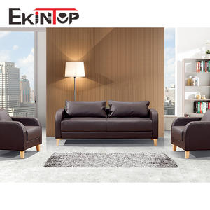 طقم كنب خشبي من Ekintop الأكثر مبيعًا بتصميم عصري من الجلد صُنع في الصين - Product Image 2
