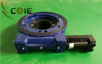 Plateforme rotative à entraînement par vis sans fin, roulements de rotation, précision 0.2, rapport de transmission 71:1, couple 1420 N.m, matériau QT450 pour
