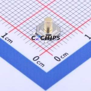 GT-TC084B-H040-L5 Tactile Switch SMD-4P,5.2x5.2mm Switch Single Pole Single Throw Round Button 2.5N Vertical Mount - Product Image 1