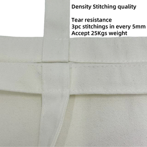 Sac fourre-tout en toile de coton Sac fourre-tout écologique Impression personnalisée Sac à main promotionnel Sac à provisions de grande capacité pour les femmes - Product Image 5