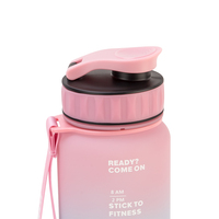 Dégradé Givré Couleur Grande Capacité Personnalisé 1000ml Infuseur Bouteille En Plastique D'eau Durable Tritan Sport Bouteille D'eau