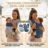 Porte-bébé pliable de luxe certifié CE, facile à ranger, ergonomique, en lin de qualité supérieure, haute capacité de charge, pour bébés de 0 à 3 ans