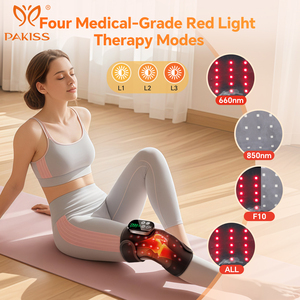 PAKISS 660nm 850nm Red <b>Light</b> Therapy Knee Massager with Adjustable Red <b>Light</b> Modes and <b>Smart</b> Timer - Product Image 2