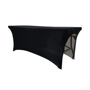 Impresión personalizada 4 pies 6 pies 8 pies spandex cubierta de <span class=keywords><strong>mesa</strong></span> elástica <span class=keywords><strong>transparente</strong></span> para salón de belleza - Product Image 4