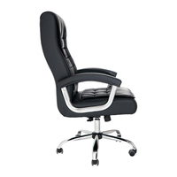 Chaise de bureau de direction de haute qualité en cuir premium, ergonomique, réglable en hauteur, robuste, pivotante, pour réunions de direction