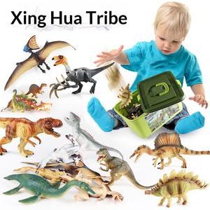 Set de Juguetes de Dinosaurios Sólidos, Modelo de Animal de Simulación Jurásica, Tiranosaurio Rex, Bestia Gigante, Dragón, Dragón Halcón, 21 Piezas en Total - Product Image 4