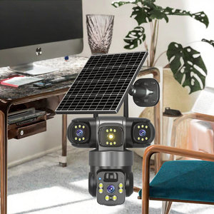 กล้องรักษาความปลอดภัยแบบเลนส์คู่ 9MP ระดับสูงสุด หมุนได้ 360 องศา °   กล้องวงจรปิด CMOS พร้อมไมโครโฟนในตัว เสียงสองทาง ไซเรนในตัว รองรับ WiFi และการ์ด SD - Product Image 6