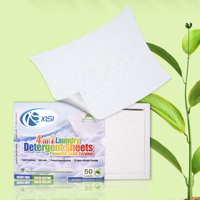 Eco Friendly Good Price Household Washing Laundry Clean Detergent Sheets Laundry Tablets