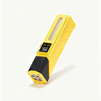 Lampe de travail LED rechargeable COB avec base magnétique, détecteur de mouvement, affichage numérique, lampe de réparation, torche portable USB C