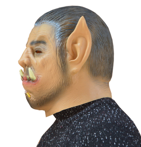 Máscara de Dios <span class=keywords><strong>Rinoceronte</strong></span> de Látex Ecológica, Máscara de Monstruo para Broma, Máscara de Dios <span class=keywords><strong>Rinoceronte</strong></span> de Dientes Grandes, Accesorio de Cabeza para Cosplay - Product Image 4