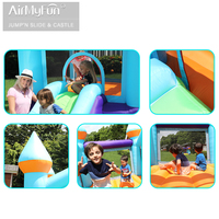 Maison de fête pour enfants, Style Simple, petite bulle gonflable bleue, maison gonflable, maison de rebond d'air, extérieur, forme chinoise