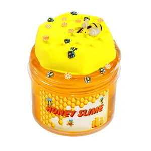 200ml DIY Kids Making Kit Educational Toy Butter Crystal Mud Play dough Non-toxic Bee Honey Slime Kit