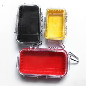 Boîte de rangement transparente et étanche pour outils EDC d'extérieur, avec design antichoc à dos souple et poignée rigide - Product Image 2