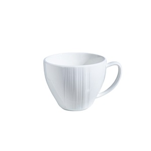 Ceramic Espresso Cup And Saucer <b>Set</b> Pure White Vertical Stripe Simple European Style Coffee <b>Tea</b> <b>Sets</b> - Product Image 4