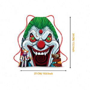 Bolsa de Almacenamiento de Dulces para Regalo de Halloween 2023, Mochila Promocional de Poliéster Impermeable con Cremallera y Diseño de Dibujos Animados, 34x27cm, Bolsillo Interior con Cremallera - Product Image 3