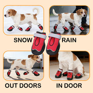 समायोज्य लुभावनी फैशनेबल वाटरप्रूफ चिंतनशील कुत्ते जूते रात की सुरक्षा के लिए आउटडोर कुत्ते के जूते - Product Image 5