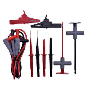 Sıcak Satış Özel İzolasyon Delici Klips Test Probu + Silikon Test Kablosu Seti Kanca Tipi Muz Jakı Yaylı Bakır Kit - Product Image 1