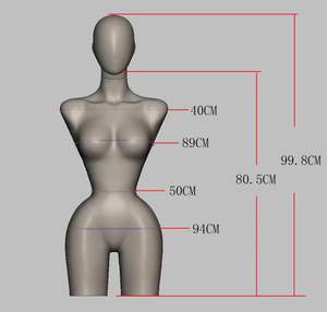 Toptan ayarlanabilir kadın üst vücut elbise köpük manken satılık yeni tasarım ucuz mankeni kumaş mankenler bebek - Product Image 3