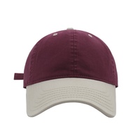 Gorra de Béisbol Estilo Coreano con Bloques de Color, Diseño de 6 Paneles, Tela de Algodón, Unisex, para Verano y Todas las Temporadas