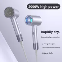 Sèche-cheveux à air froid à moteur CC à séchage rapide à lumière bleue haute puissance pour le commerce extérieur transfrontalier pour la maison, le dortoir, les étudiants