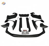 Kit de carrocería ancha Rocket Bunny de fibra de resina para Lexus RCF (modelos 2014-2018), con alerón delantero, difusor trasero, faldones laterales y guardabarros.