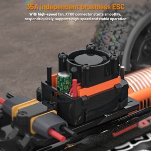 Coche RC BX-12 2.4G 4WD con Motor sin Escobillas, Chasis Metálico, Modelo de Vehículo Todoterreno de Carreras, Juguete de Regalo para Niños, 70KN/H, Escala 1/12 - Product Image 5