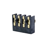 Connecteur de batterie à ressort BC-82 3-4 broches 2.5PH, mâle, hauteur 3.0/5.5mm, montage en surface, contact de compression par réflow, borne SMD