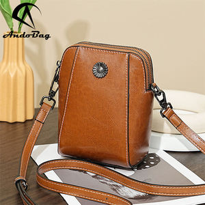 Sacs à bandoulière AndoBag pour femmes, sacs à main en cuir de vache véritable, sacs messager décontractés et élégants pour femmes, sac à main 6656 - Product Image 1