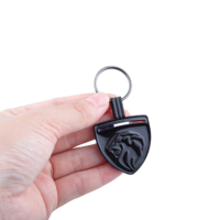 Porte-clés de voiture Tête de loup Mode Cadeau simple pour hommes femmes Lanyard Porte-clés en métal avec logo personnalisé Vente en gros directe d'usine