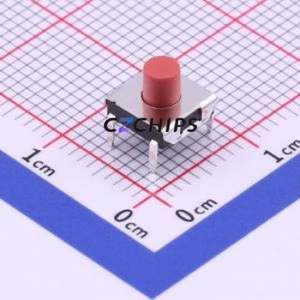 TC-1157-C-F Tactile Switch Through hole Component (THT) Switch Single Pole Single Throw Round Button 2.6N Through Hole - Product Image 1