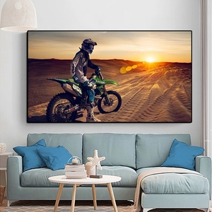 Commercio all'ingrosso di Etsy dropshipping di vendita calda decorazione per la casa pittura a olio di <span class=keywords><strong>moto</strong></span> da corsa 100% pittura a olio fatta a mano - Product Image 3